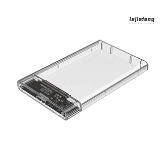 lejiafeng alta velocidad transparente SATA3 a USB3.0 móvil HDD SSD caja caja externa