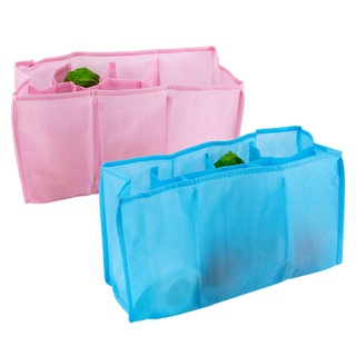 linuan al aire libre en la bolsa de almacenamiento de bebé organizador bolsa portátil de viaje botella de agua pañal cambio de pañales divisor interior forro/multicolor (4)