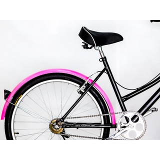 Bicicleta Vintage Urbana Luz Claxon Accesorios Y Tu Nombre de Personalización. Rosa (7)