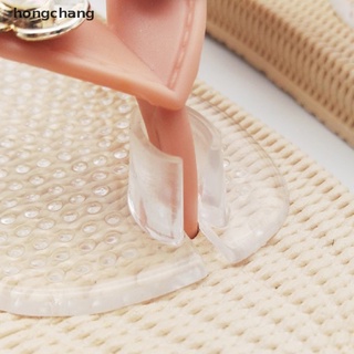 hongchang 1 par de almohadillas de zapatos autoadhesivas de silicona suave transparentes sandalias chanclas mx