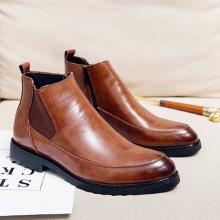 Botas para los hombres botas de los hombres botas de tobillo botas negras botas de chelsea botas de los hombres zapatos de cuero de los hombres zapatos de corte alto botas coreanas botas casual botas de chelsea botas de hombre botas de cuero botas formale