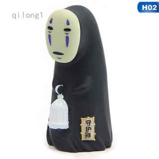 qilong1 studio ghibli spirited away no face man vinilo figura de acción miyazaki hayao anime kaonashi modelo 8cm decoración muñeca juguetes de niños (1)