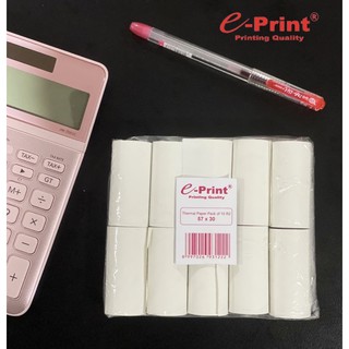 (Eprint) rollo de papel térmico 57x30 (10pcs) | Otani cajero STRUK papel | Blueprint