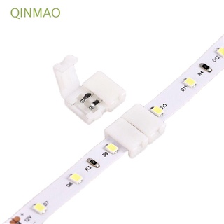 QINMAO 10Pcs / Lot Conector de cinta LED RGB 2/4/5 pines Cable de extensión Conectores de tira de luces para tira de LED SMD 5050 RGB Conector de esquina Sin soldadura Barato Botón de tira de luces Accesorios de tira de LED