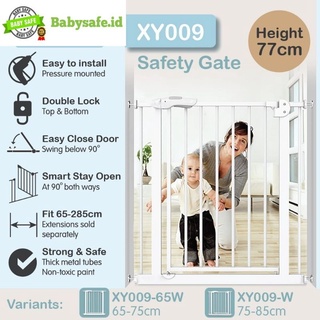 Seguro para bebé XY009 presión ajuste puerta de seguridad infantil valla bahía