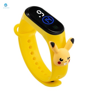 【XIROATOP】Pulsera de dibujos animados de reloj electrónico led para niños a prueba de agua / Disney Digimon niños Digital deporte reloj al aire libre impermeable reloj electrónico reloj de pulsera lindo de dibujos animados para niños y niñas (6)