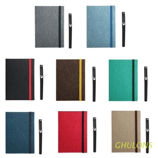 ghulons a5 cuero cuaderno diario bloc de notas cuaderno de bocetos diario de negocios planificador agenda organizador libro de notas