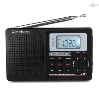 retekess mw/fm/sw radio estéreo 9khz pocket world band radio de ajuste digital mini receptor dsp al aire libre