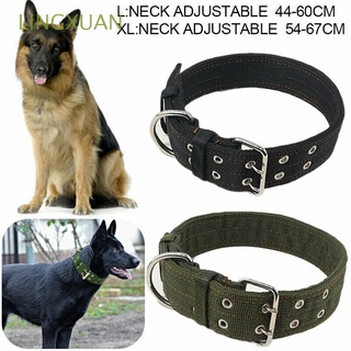 LINGXUAN Ajustable Collar de perro Ensanchamiento Collar Correa para el cuello Doble Nylon Para perro mediano grande|Hebilla de metal Espesado Suministros de mascotas