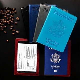 <salzburg> luz cubierta de pasaporte Unisex tarjeta pasaporte cubierta cartera resistente al desgaste para mujeres hombres