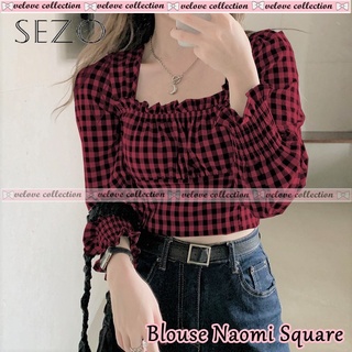 K253 blusa para las mujeres cuello cuadrado Crop Top moda motivo estilo coreano para niñas Tops todos los tamaños