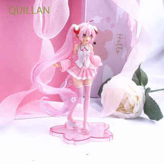 Quillan lindo muñeco De PVC Rosa Sakura/regalos/Anime/Modelo Para niñas/Miku/Hatsune