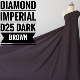 D25 marrón oscuro Imperial diamante metro tela (0,5 m)