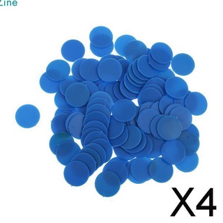 [alta Calidad] 4 x 100 x tóxico opaco juego de mesa contadores de guiños Tiddly azul Numeracy