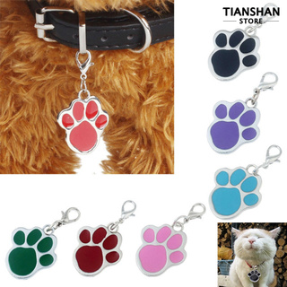 Tsh do Paw perro cachorro gato Anti-pérdida identificación nombre etiquetas Collar colgante accesorios para mascotas