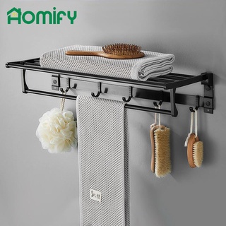 Homify - colgador de toallas plegable (50 cm), color negro