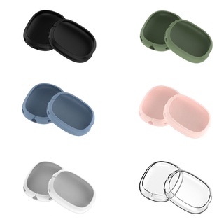 yunl cubierta de silicona suave protector de auriculares funda protectora shell para airpods max auriculares accesorios de auriculares