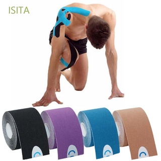 ISITA Waterproof Kinesiology Sports Tape Tennis Adhesive Strain Injury Tape Athletic Strapping Elastic Sports Tape Muscle Paste Gym Muscle Pain Relief Knee Pads Care Muscle Bandage/Multicolor