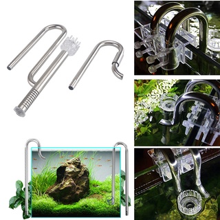 Lily Pipe Stainless Steel Inflow Outflow Filter for Aquarium Planted Fish Tank