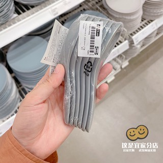Ikea compra DINERA De Nora cuchara de cerámica azul hogar 6 cucharas para comer cuchara cuenco cuchara pequeña cuchara de sopa cuchara corta