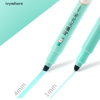 ivywhere 6 colores borrables marcadores pastel marcadores de doble punta fluorescente pluma papelería mx