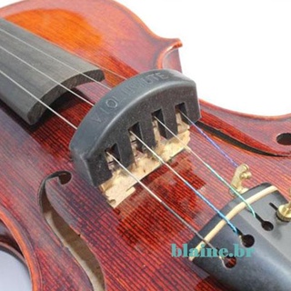 silenciador de violín acústico eléctrico de goma negra