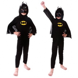 cod superhéroe tema halloween niños es ropa de día spiderman batman superman veneno zorro cosplay disfraz máscara capa papel cos regalo (6)