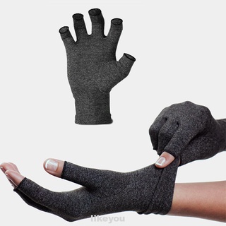 guantes transpirables de medio dedo protector para artritis reumatoide