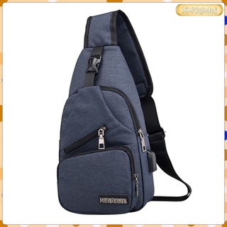 [Ready Stock] Men\'s Sling Backpack Shoulder Chest Crossbody Sling Bag Outdoor Backpack (4)