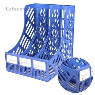 Cutadorns - estante de plástico para revistas de escritorio, organizador 4 en 1