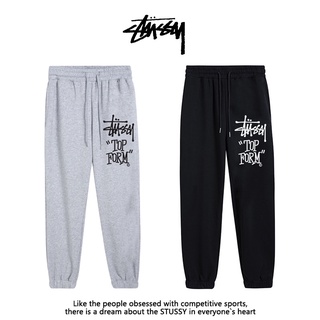 Original 2021 ready stock Stussy Casual letter printed sports sweatpants men and women cotton comfortable daily casual pants
