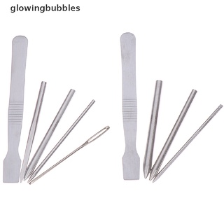 glowingbubbles 1set diy portátil paracord agujas de costura de cordones herramienta de suavizado para pulsera gbs