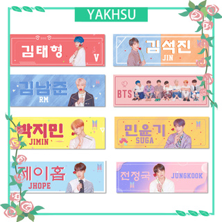 yakhsu kpop bts jin jungkook impresión tela no tejida soporte banner concierto suministros