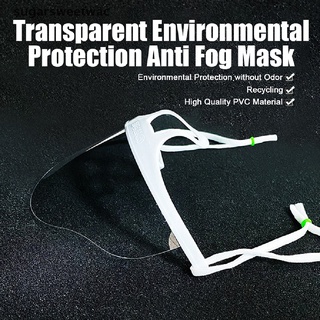 SWA] Máscaras Antiniebla Reutilizables Anti-saliva Transparente Cara Boca Escudo Caliente