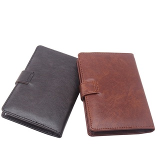 Business Leather Wallet Men Long Paragraph Passport Cover Multi-function Coin Purse