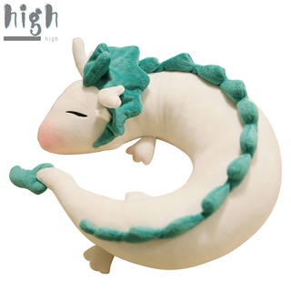 ghibli miyazaki hayao spirited away haku lindo u forma muñeca cuello almohada muñecas juguetes de peluche regalo para niños y adultos (8)