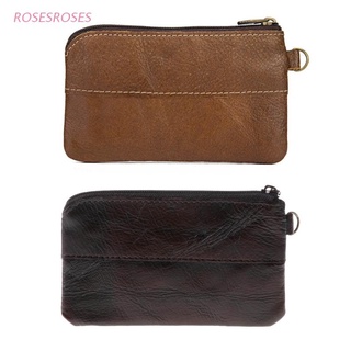 ROSES Fashion Women Men Leather Coin Purse Card Wallet Clutch Zipper Small Change Bag