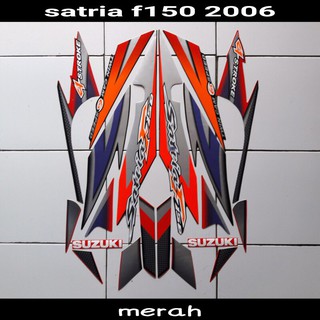Satria f 150 - pegatina para motocicleta (2006), color rojo