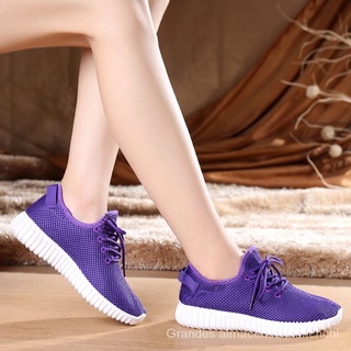 Zapatillas de deporte de malla plana de estilo coreano para mujer zapatos de correr informales de encaje de verano Zapatos de malla transpirable para mujer2021Nuevos zapatos de mujer 94zO (4)