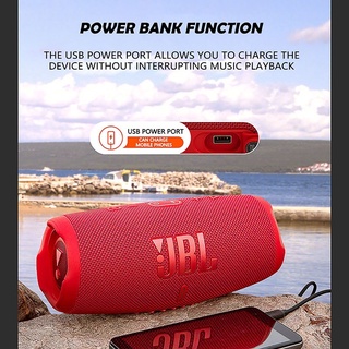 Bocina Jbl-Charge 5 Bluetooth 5.1 inalámbrica Portátil Ip67 impermeable sonido altavoz 100% fuego