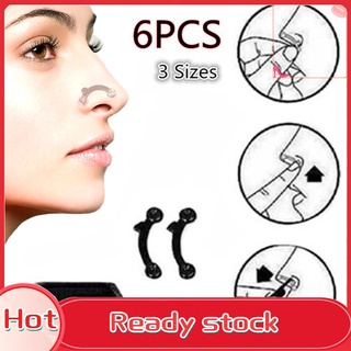 [TERLARIS] 6 piezas Corrector de nariz 3D puente Lifting aumento Nasal moldeador Shaper herramientas de belleza (1)