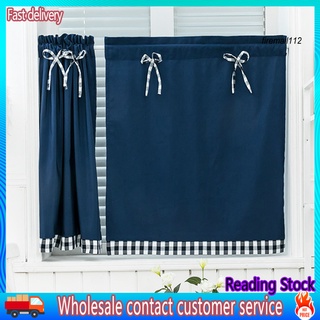 FI*Color sólido arcos de cocina cortina corta ventana cortina cortina cortina hogar balcón decoración