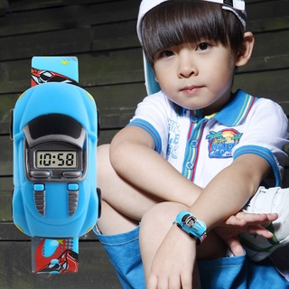 cp led digital niños reloj deportivo de dibujos animados coche reloj de pulsera niños casual relojes electrónicos