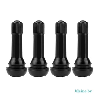 [Blaine Stock] 4 piezas de goma TR414 Snap-in rueda de coche Tubeless válvula de neumático tallos tapas de polvo