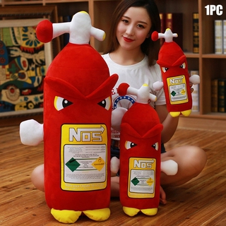 Botellas de juguete de peluche simulación extintor de incendios cojín reposacabezas respaldo