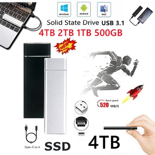 [aredstar01] ssd externa de 4 tb 1 tb 2 tb 500 gb móvil de estado sólido disco duro usb 3.1 externo venta caliente