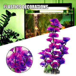 Simulation Plastic Water Grass Plants Purple Green Vivid Underwater Plants Aquarium Fish Tank Landscaping Decoration