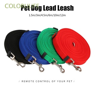 COLORULIFE Moda Correa de perro Pet Supply Cable de traccion Llevar correa Flexible Cachorro collar Cinturon de nylon Perros Gatos Colorido Poca