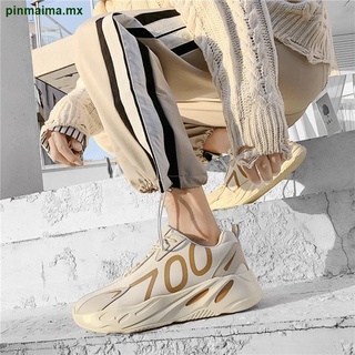 Yezi 700 Primavera Versión Coreana Moda Papá Zapatos De Los Hombres Influencer Vuelo Punto Deportes Casual Sho
