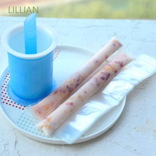 LILLIAN Outdoor 20pcs Practical Mold Bags Ice Cream Self-sealing Bag Disposable Travel Transparent DIY Plastic Homemade Ice Lolly/Multicolor